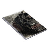 ヴィンテージ列車デコールデザイン ノートブック (右側)