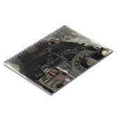 ヴィンテージ列車デコールデザイン ノートブック (左側)