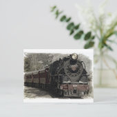 ヴィンテージ列車デコールデザイン ポストカード (スタンド正面)