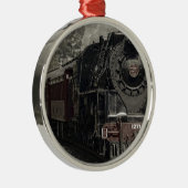 ヴィンテージ列車デコールデザイン メタルオーナメント (右)