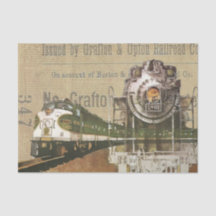 ヴィンテージ列車プリント