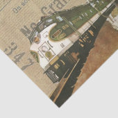 ヴィンテージ列車プリント 薄葉紙 (詳細)