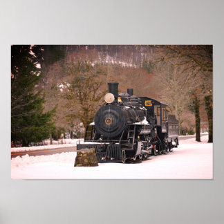 ヴィンテージ列車ポスタープリント ポスター