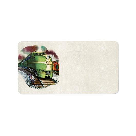 ヴィンテージ列車住所 シール (正面)