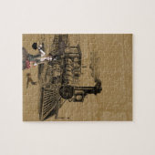 ヴィンテージ列車加飾ジグソーパズル ジグソーパズル (横)