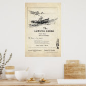 ヴィンテージ列車広告1899年 ポスター (キッチン)