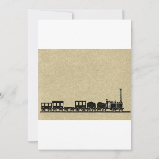 ヴィンテージ列車招待状 招待状 (正面)