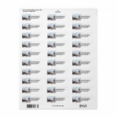 ヴィンテージ列車旅行が冬の風景を通る ラベル (フルシート)