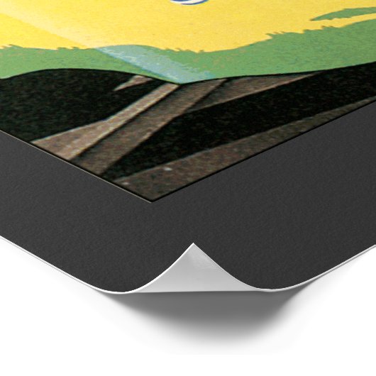 ヴィンテージ列車旅行 ポスター (角)