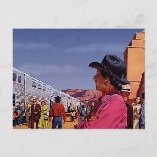 ヴィンテージ列車旅行 ポストカード (正面)