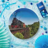 ヴィンテージ列車橋の写真 ペーパープレート (パーティー)