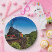 ヴィンテージ列車橋の写真 ペーパープレート (パーティー)