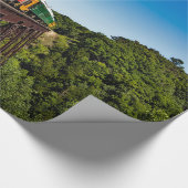 ヴィンテージ列車橋の写真 ラッピングペーパー (角)