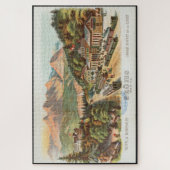 ヴィンテージ列車絵画駅 ジグソーパズル (縦)