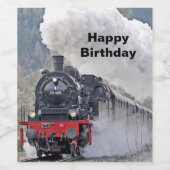 ヴィンテージ列車蒸気機関車の写真 ワインラベル (シングルラベル)