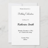 ヴィンテージ列車蒸気機関車写真誕生日 招待状 (裏面)