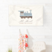 ヴィンテージ列車誕生日 横断幕 (インサイチュ)