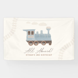 ヴィンテージ列車誕生日 横断幕