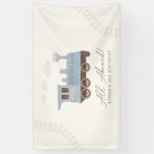 ヴィンテージ列車誕生日 横断幕 (縦)