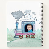 ヴィンテージ列車輸送誕生日水彩写真 ノートブック (裏面)