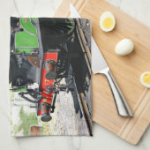 ヴィンテージ列車 キッチンタオル (四つ折り)