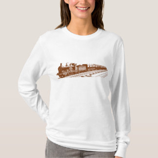 ヴィンテージ列車 – クルミ Tシャツ