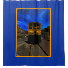 ヴィンテージ列車 シャワーカーテン