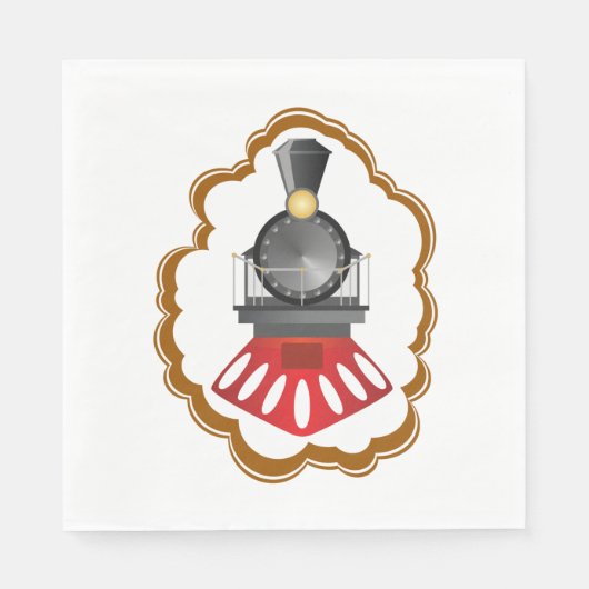 ヴィンテージ列車 スタンダードランチョンナプキン (正面)