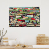 ヴィンテージ列車 ポスター (キッチン)