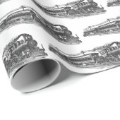 ヴィンテージ列車 ラッピングペーパー (ロールコーナー)