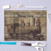 ヴィンテージ列車 薄葉紙 (クラフト)