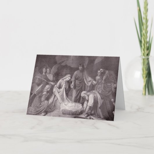 ヴィンテージ初めてのクリスマスカード シーズンカード (正面)