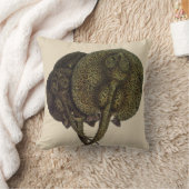 ヴィンテージ刺しエイ、海洋生物 クッション (ブランケット)