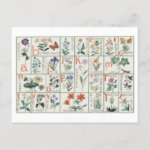 ヴィンテージ刺繍アルファベットサンプラー |ワイルドフラワー