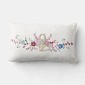 ヴィンテージ刺繍ルックアメリカンMoJo枕 ランバークッション (裏面)