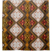 ヴィンテージ刺繍 シャワーカーテン (正面)