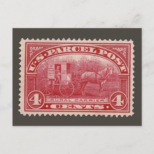 ヴィンテージ刻印はがき ポストカード (正面)