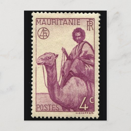 ヴィンテージ刻印はがき ポストカード (正面)