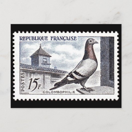 ヴィンテージ刻印はがき ポストカード (正面)