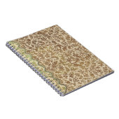 ヴィンテージ刻印紙スパイラルジャーナル手帳 ノートブック (右側)