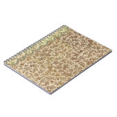 ヴィンテージ刻印紙スパイラルジャーナル手帳 ノートブック (左側)