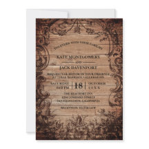 ヴィンテージ刻印素朴材結婚