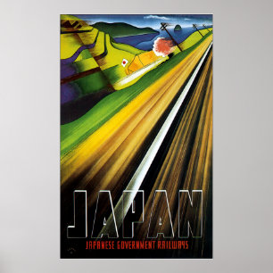 ヴィンテージ前日本鉄道旅行 ポスター