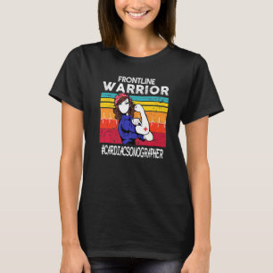 ヴィンテージ前線の戦士の心のソノグラファークリスマス Tシャツ