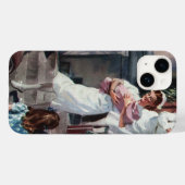 ヴィンテージ剤、ナース付生まれたばかりのベビー乳児 Case-Mate iPhoneケース (裏面 (横))