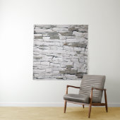 ヴィンテージ剥離:白い壁の美学 タペストリー (インサイチュ(横))