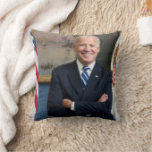 ヴィンテージ副社長ジョーバイデン氏ポートレート クッション (ブランケット)