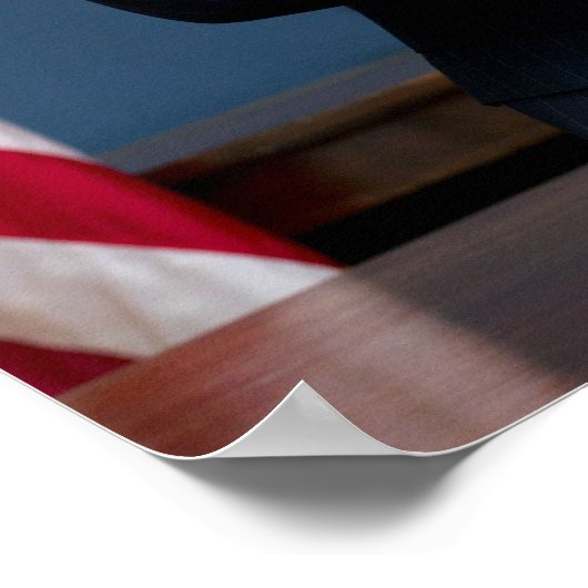 ヴィンテージ副社長ジョーバイデン氏ポートレート ポスター (角)