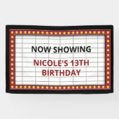 ヴィンテージ劇場マーキー記号 横断幕 (横)