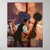 ヴィンテージ劇場映写機フィルムカメラ ポスター (正面)